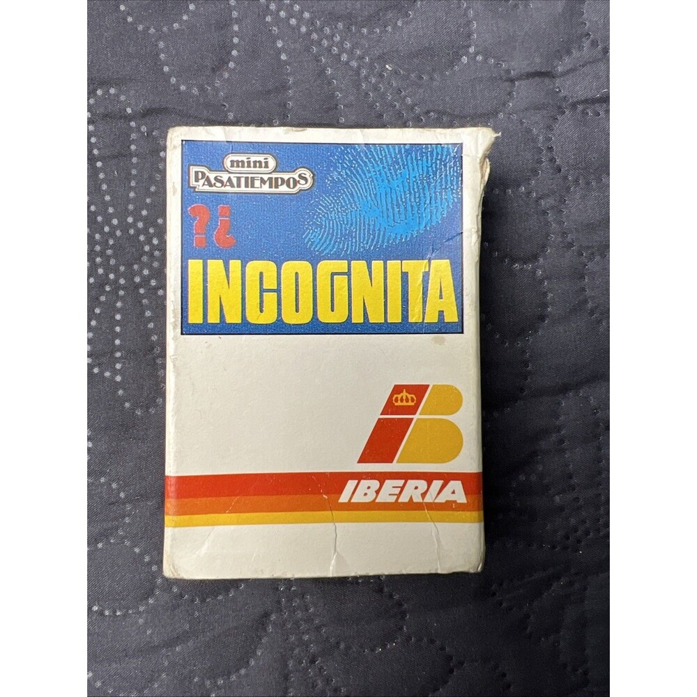 Vintage Iberia Airlines Mini Pasatiempos Incógnita Unused Made in Spain 1970s